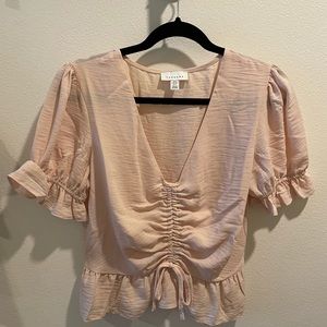TOPSHOP cinched front blouse